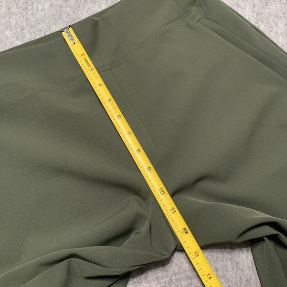 ATHLETA Endless Highrise Pants Athleisure Trousers Women's Olive Green Size 14 - Picture 13 of 16